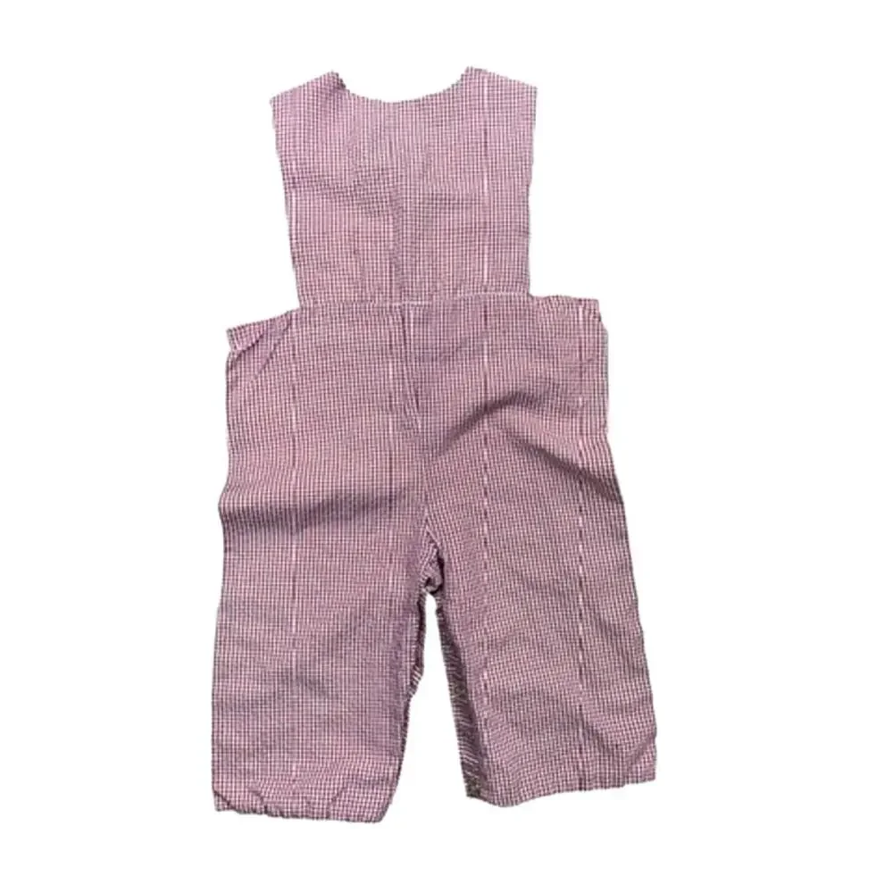 Molly Pop Smocked Gingham Overalls, USC Carolina | 9 mo Baby Outfit